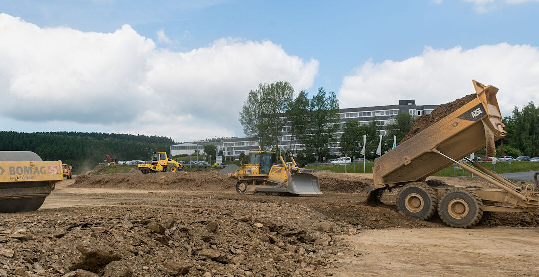 Neubau Halle – Erdarbeiten