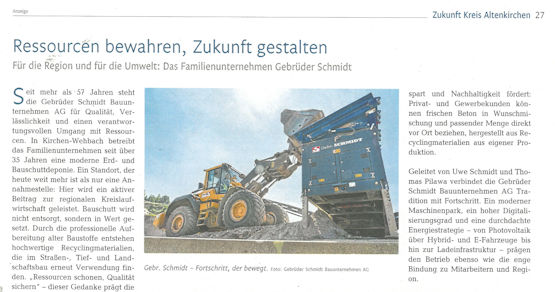 Ressourcen bewahren, Zukunft gestalten