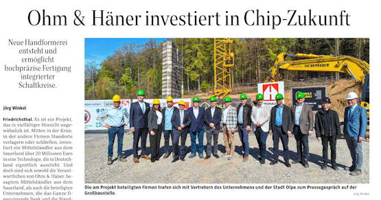 Ohm & Häner investiert in Chip-Zukunft